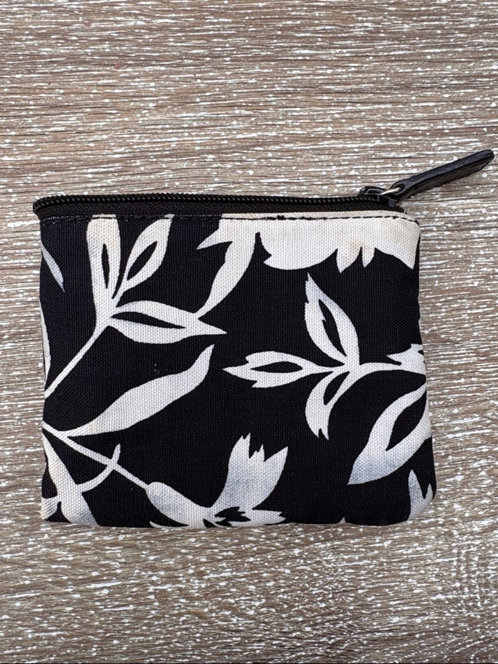 Talbots Floral Zip Coin Pouch